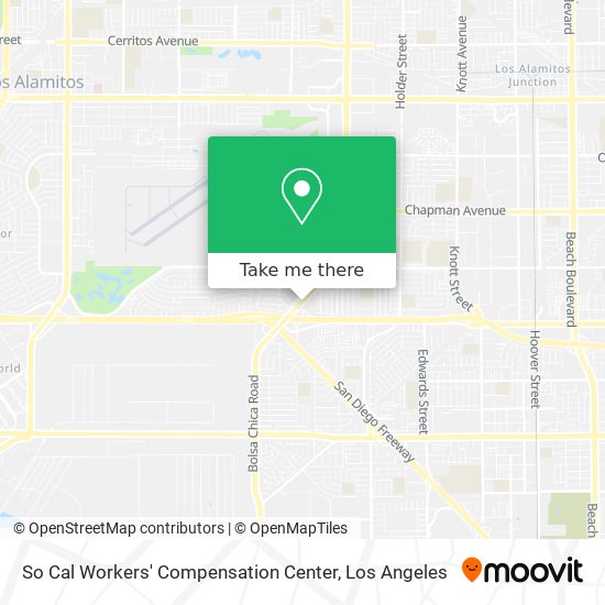 Mapa de So Cal Workers' Compensation Center