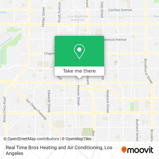 Mapa de Real Time Bros Heating and Air Conditioning