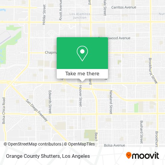 Mapa de Orange County Shutters