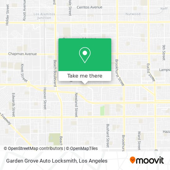 Mapa de Garden Grove Auto Locksmith