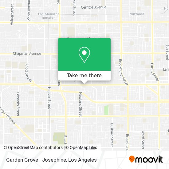 Garden Grove - Josephine map