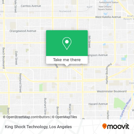 Mapa de King Shock Technology