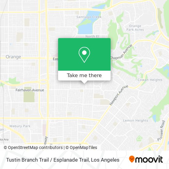 Tustin Branch Trail / Esplanade Trail map