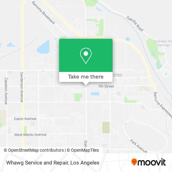 Whawg Service and Repair map