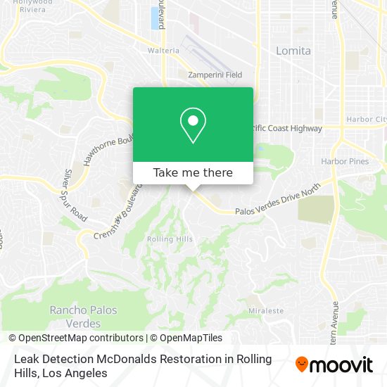 Mapa de Leak Detection McDonalds Restoration in Rolling Hills