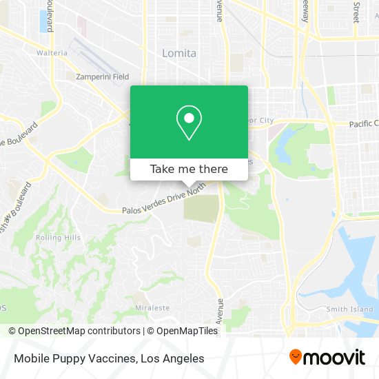 Mapa de Mobile Puppy Vaccines
