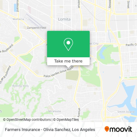 Farmers Insurance - Olivia Sanchez map