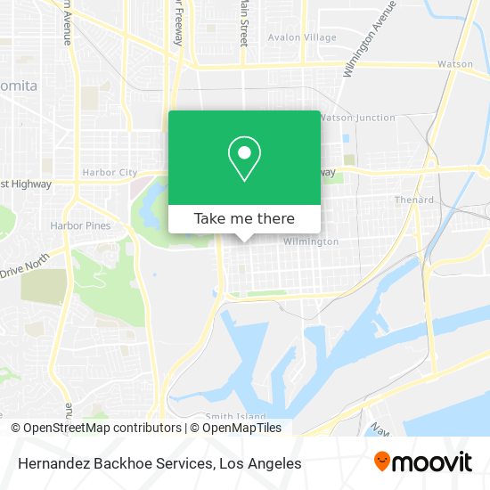 Hernandez Backhoe Services map