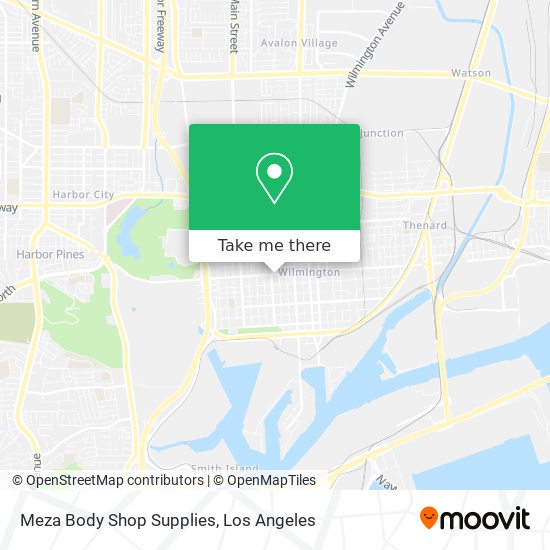 Meza Body Shop Supplies map