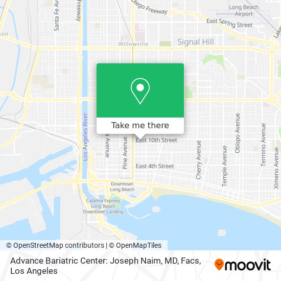 Mapa de Advance Bariatric Center: Joseph Naim, MD, Facs