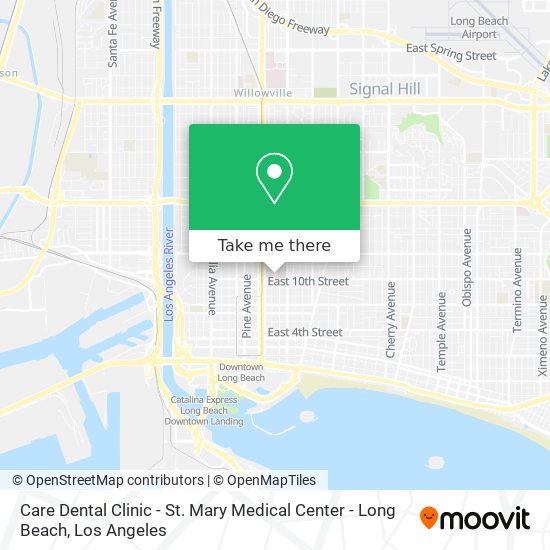 Care Dental Clinic - St. Mary Medical Center - Long Beach map