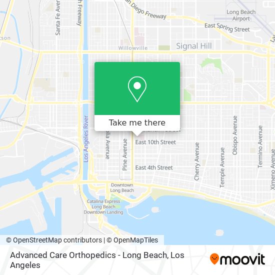 Advanced Care Orthopedics - Long Beach map