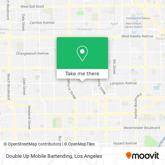 Double Up Mobile Bartending map