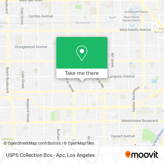Mapa de USPS Collection Box - Apc