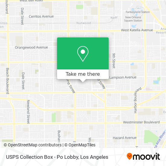 USPS Collection Box - Po Lobby map