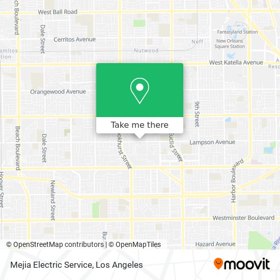 Mejia Electric Service map