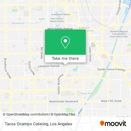 Tacos Ocampo Catering map