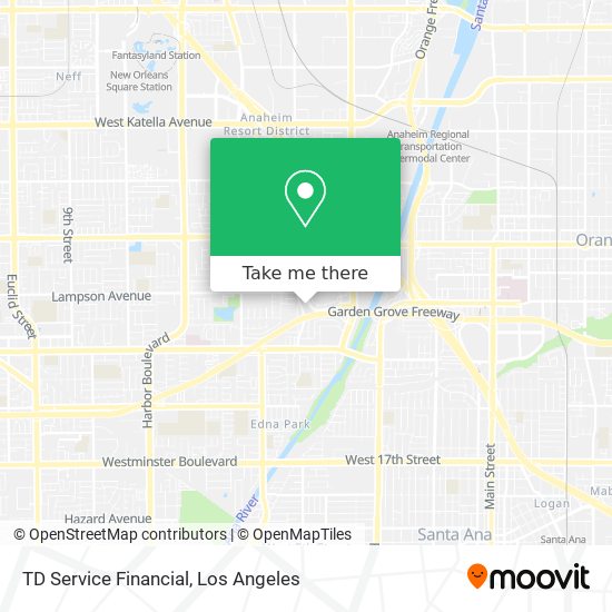 TD Service Financial map