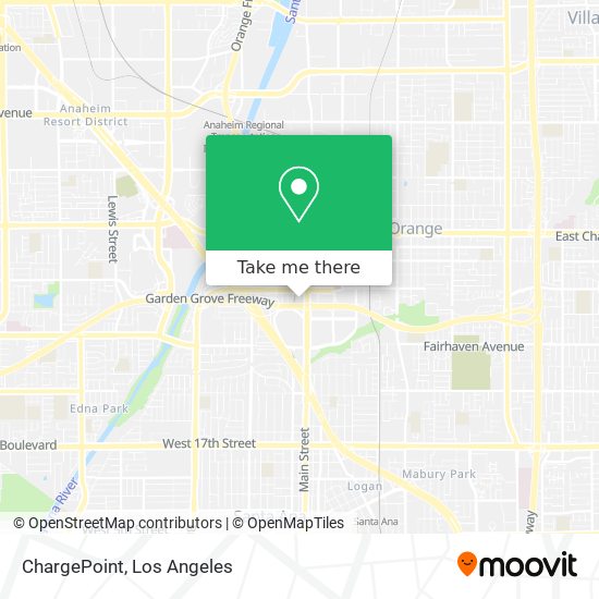 Mapa de ChargePoint