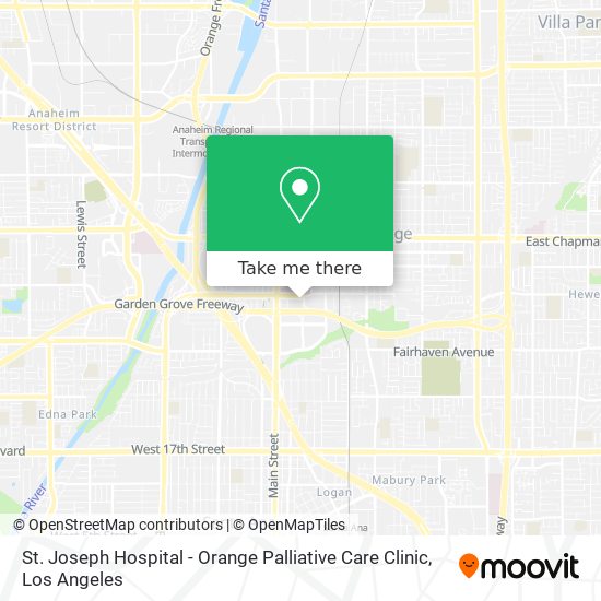 St. Joseph Hospital - Orange Palliative Care Clinic map
