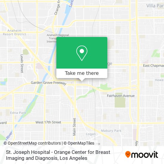 Mapa de St. Joseph Hospital - Orange Center for Breast Imaging and Diagnosis
