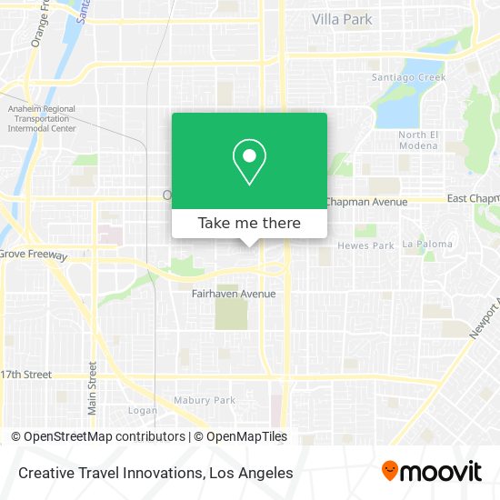 Creative Travel Innovations map