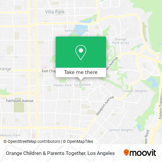 Orange Children & Parents Together map