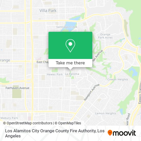 Los Alamitos City Orange County Fire Authority map