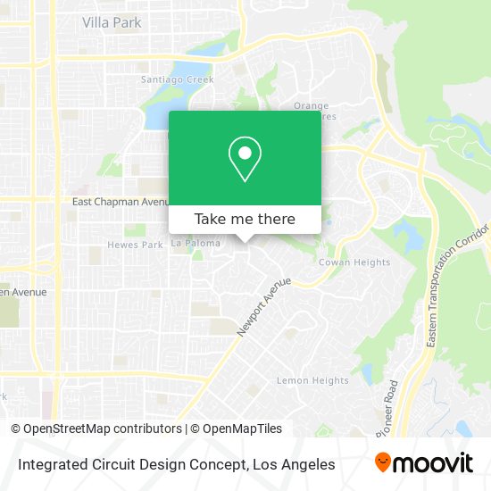 Mapa de Integrated Circuit Design Concept