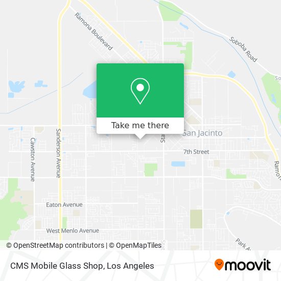 CMS Mobile Glass Shop map
