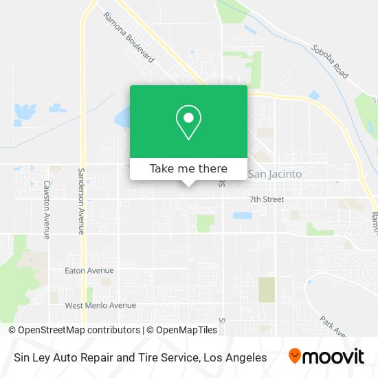 Mapa de Sin Ley Auto Repair and Tire Service