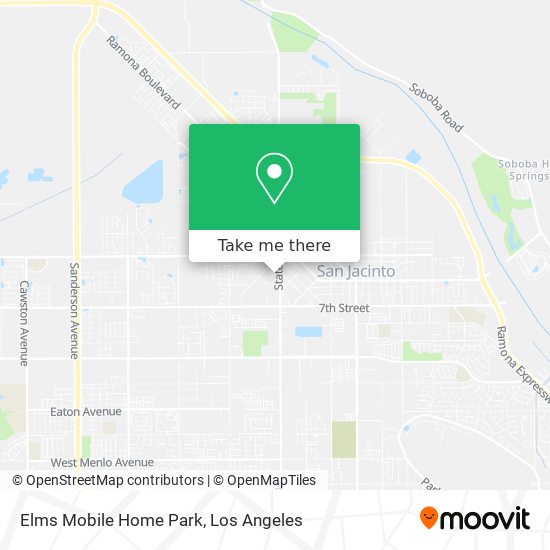 Elms Mobile Home Park map
