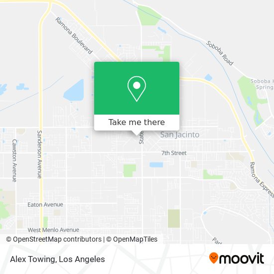 Alex Towing map