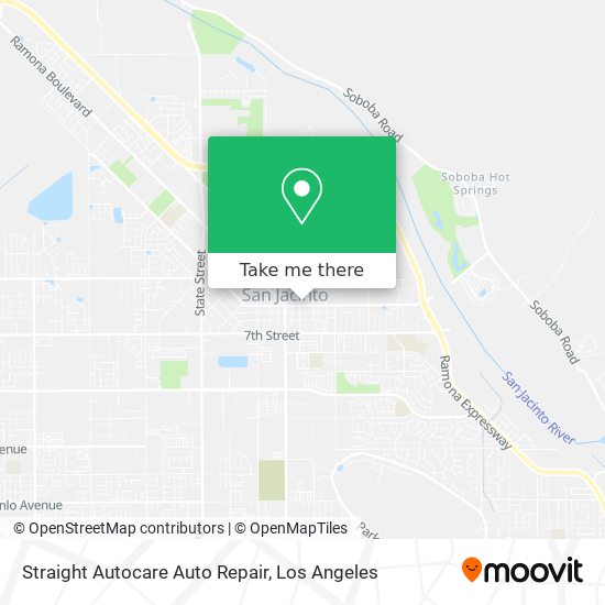 Straight Autocare Auto Repair map