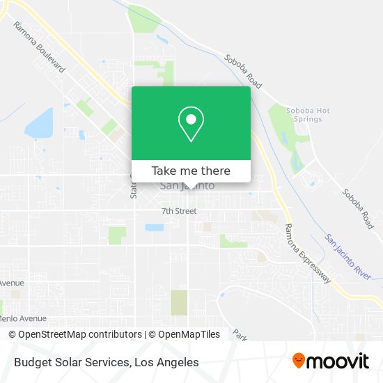 Budget Solar Services map