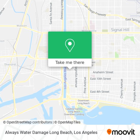 Always Water Damage Long Beach map