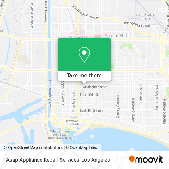 Mapa de Asap Appliance Repair Services