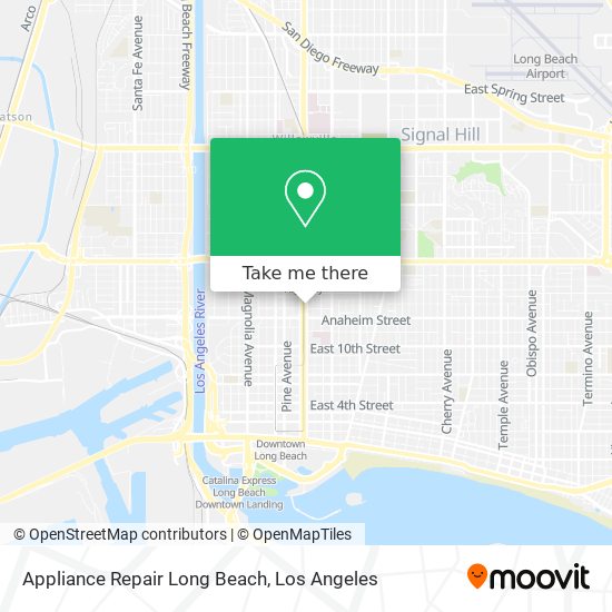 Appliance Repair Long Beach map