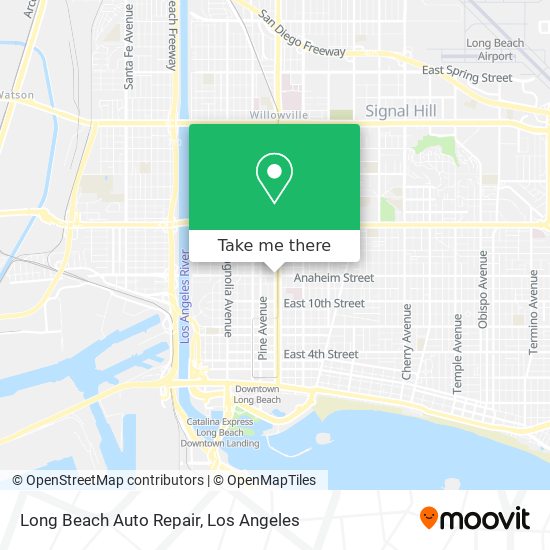 Long Beach Auto Repair map