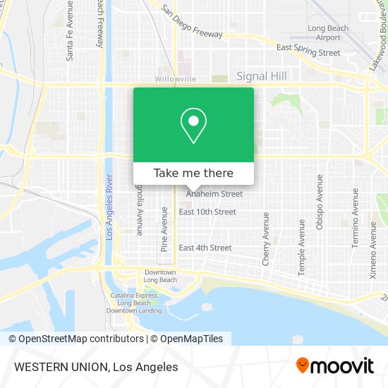 WESTERN UNION map