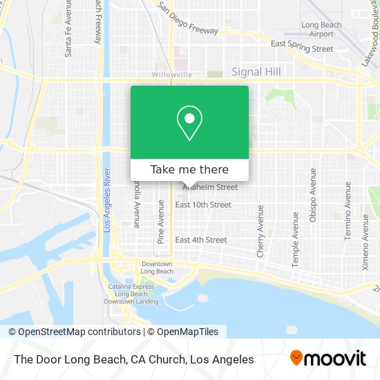 Mapa de The Door Long Beach, CA Church