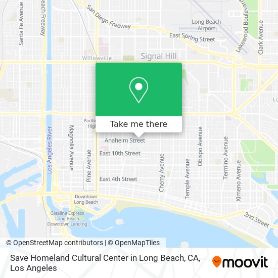 Mapa de Save Homeland Cultural Center in Long Beach, CA