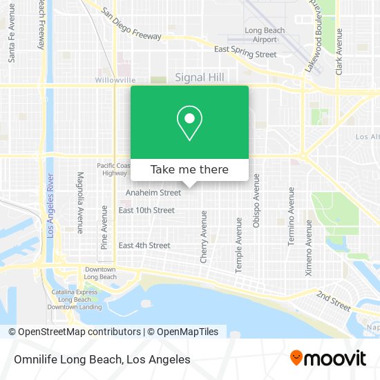 Omnilife Long Beach map