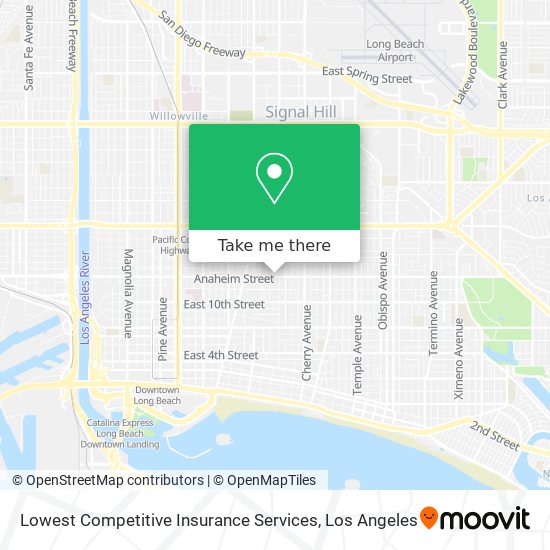 Lowest Competitive Insurance Services map