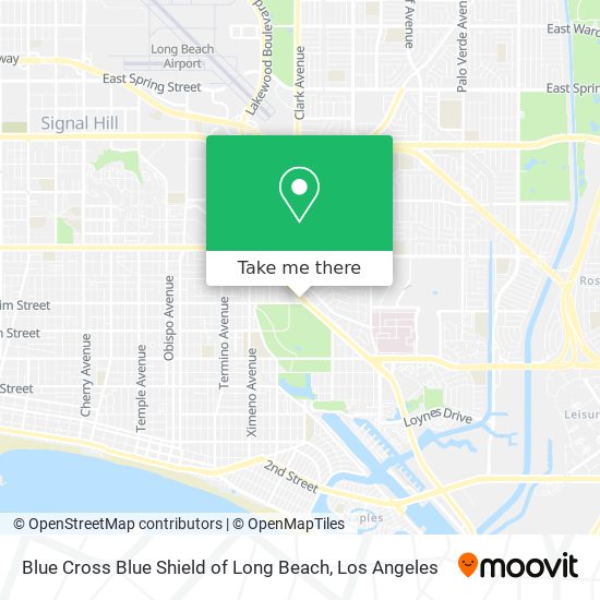 Blue Cross Blue Shield of Long Beach map