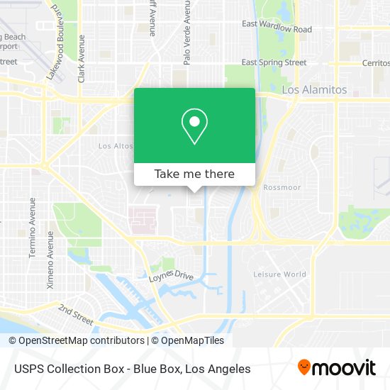 Mapa de USPS Collection Box - Blue Box