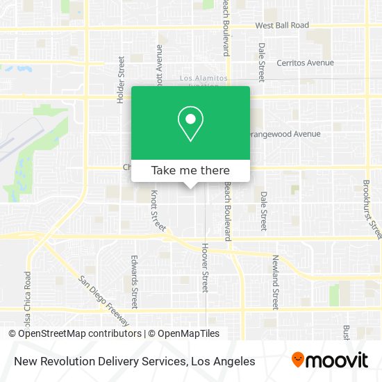New Revolution Delivery Services map