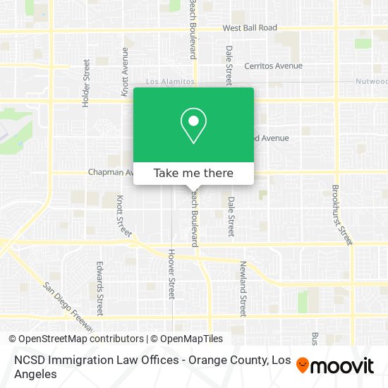 Mapa de NCSD Immigration Law Offices - Orange County