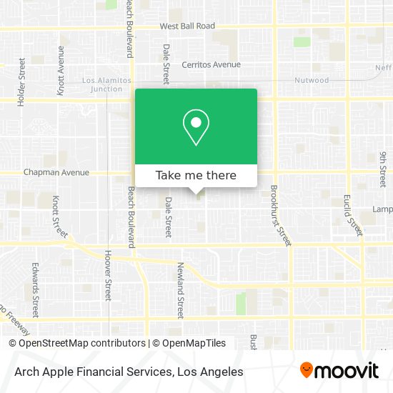 Mapa de Arch Apple Financial Services