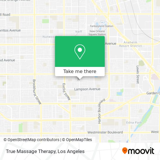 Mapa de True Massage Therapy
